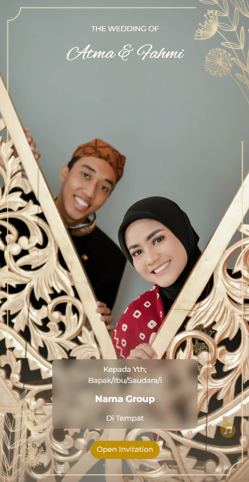Contoh Undangan pernikahan islami website