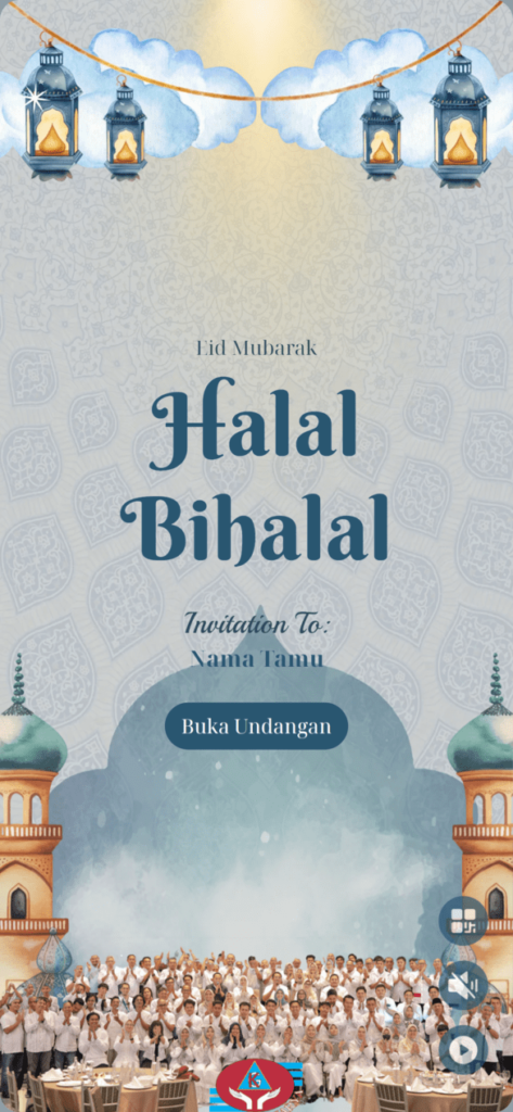contoh desain undangan open halal bihalal digital online website